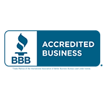 BBB Accredited Business Seal - Horizontal Blue Small